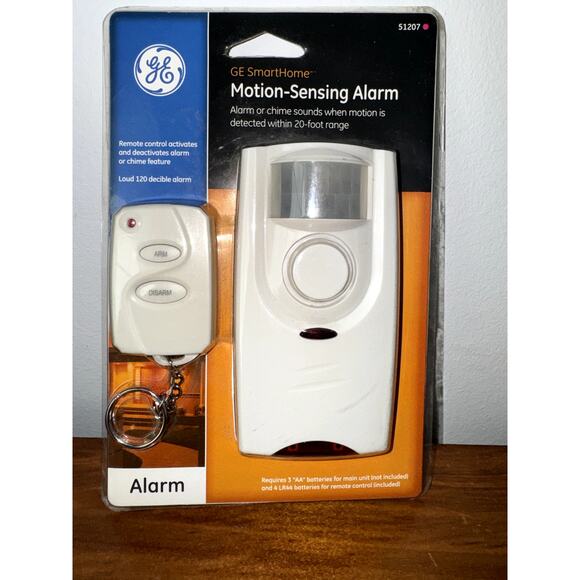 GE Personal Security Motion Sensing 120 DB Alarm/Chime Remote 51207 NWT - Picture 1 of 5